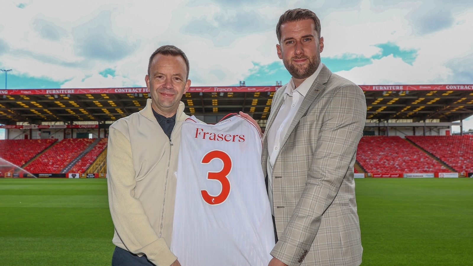 A perfect match: Frasers of Ellon becomes back-of-shirt sponsors of the Dons