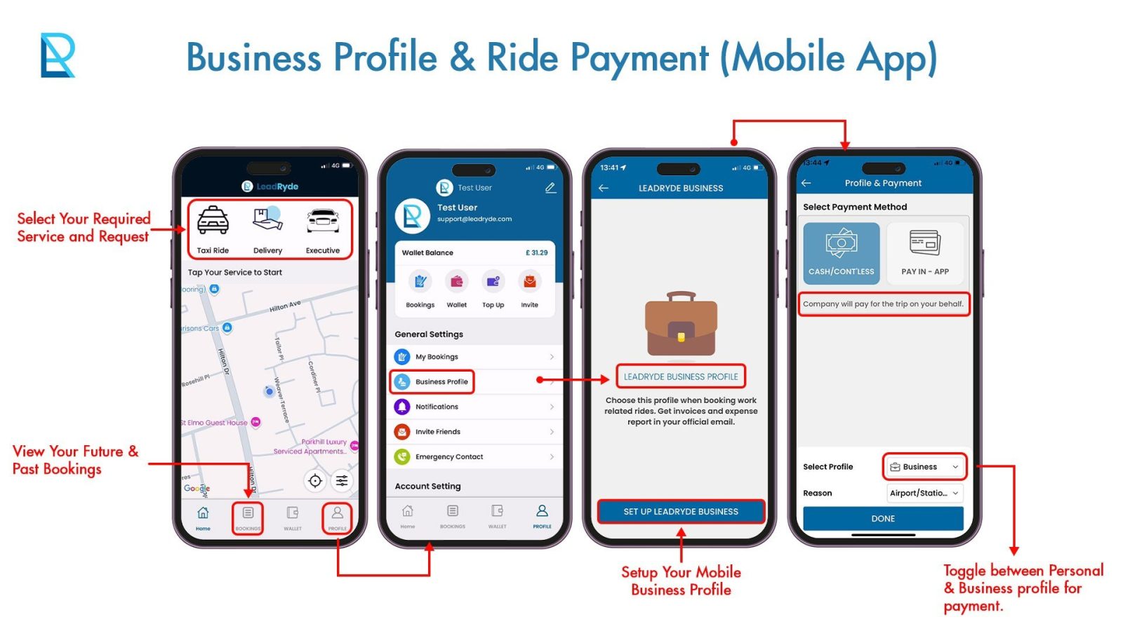 LeadRyde Taxis launches ‘LeadRyde for Business’