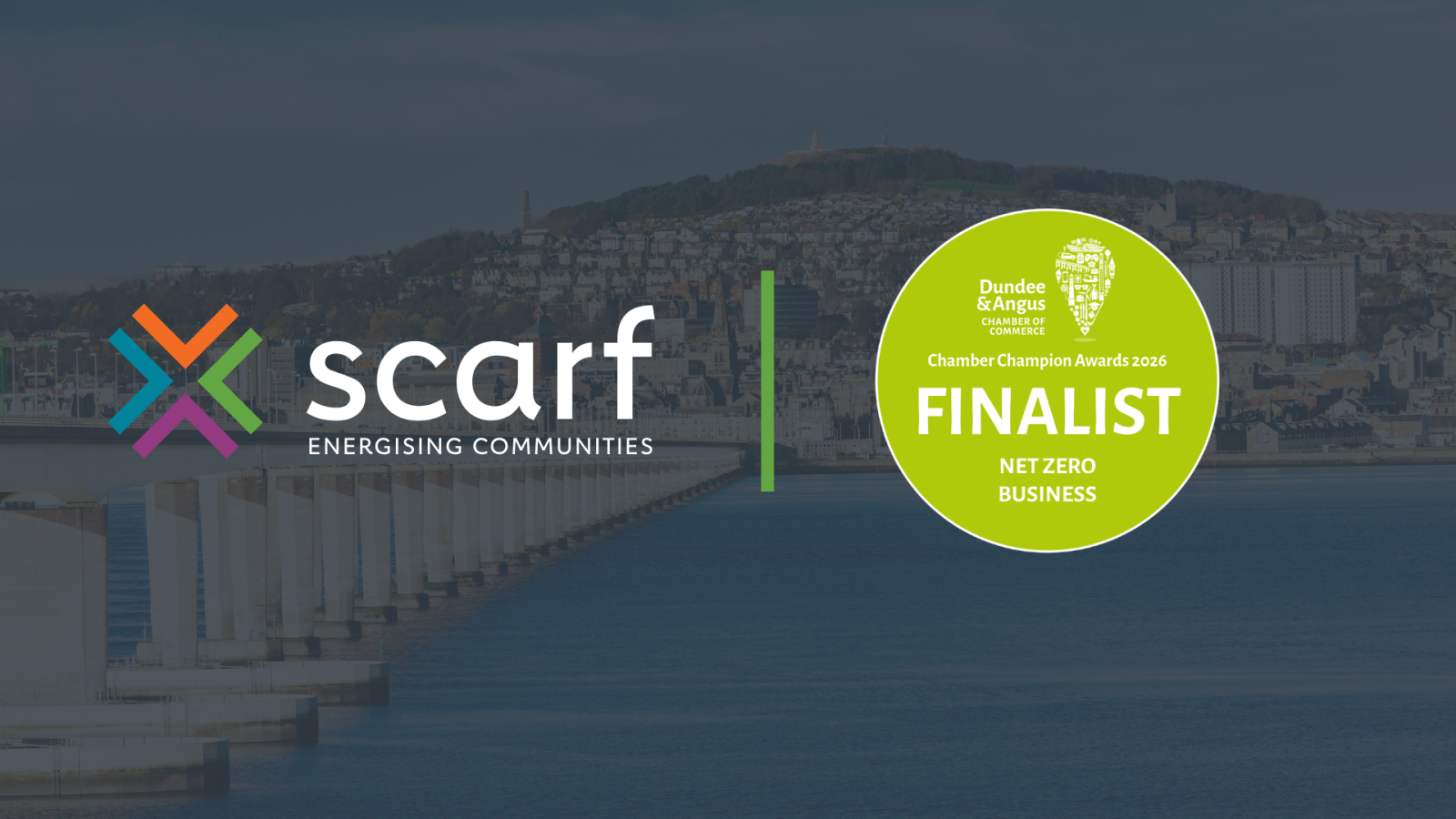 Scarf named Net Zero Business finalist in the Chamber Champion Awards 2026