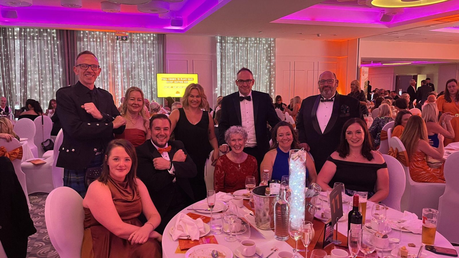 KLT Ten Managers support Maggie's Orange Ball