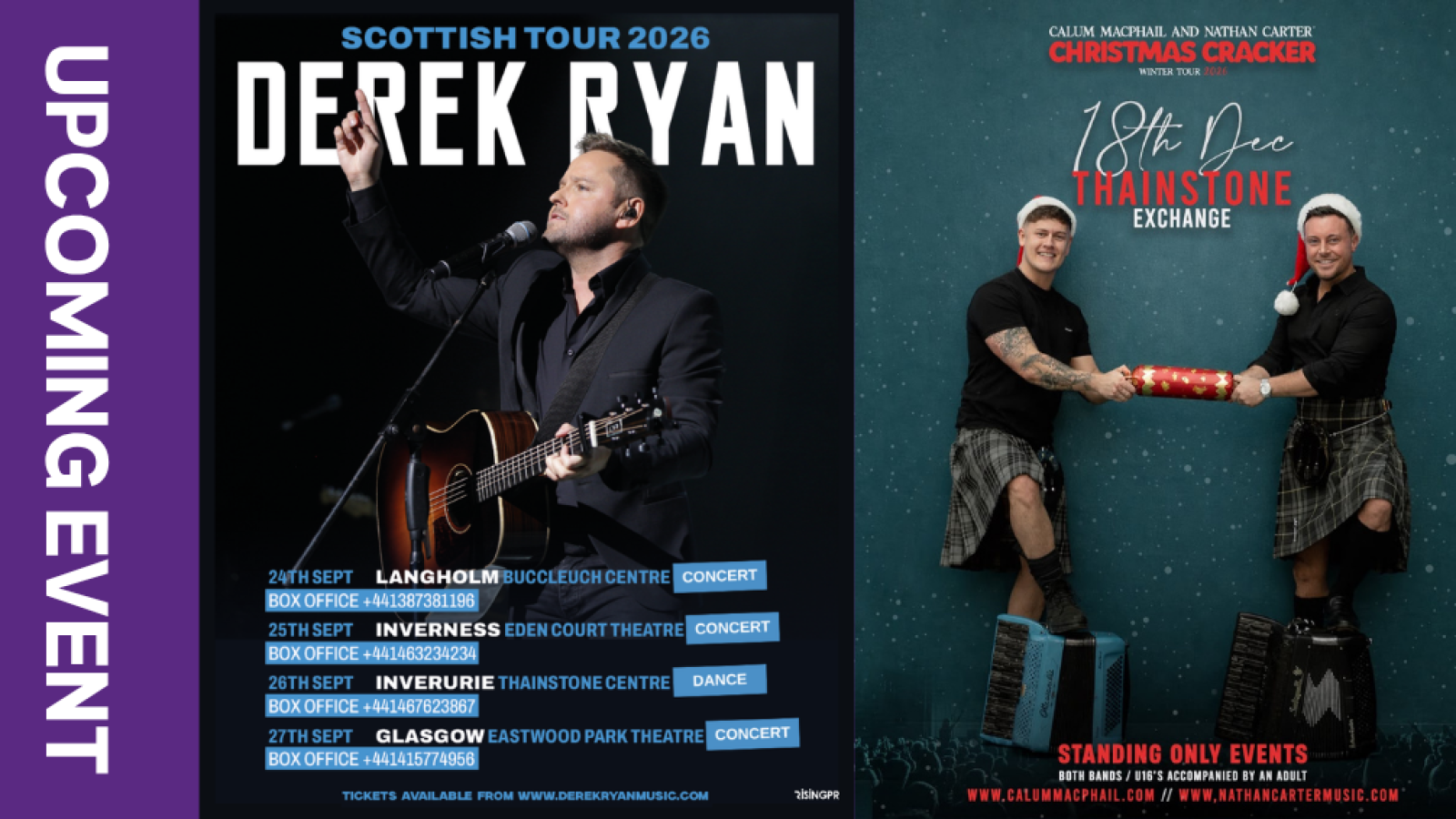 Live music events coming to Thainstone